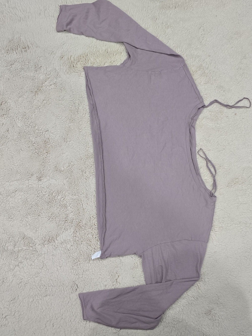 Urban Outfitters Lavender Scoop Neck Long Sleeve Top